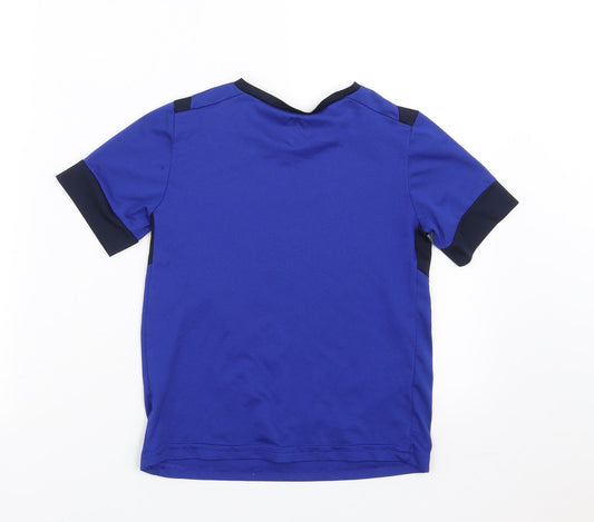 DECATHLON Boys Blue Basic T-Shirt Size 8 Years - active wear