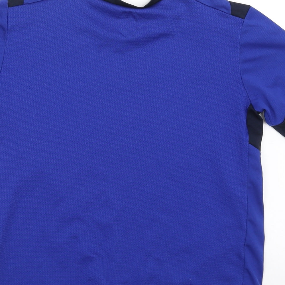 DECATHLON Boys Blue Basic T-Shirt Size 8 Years - active wear