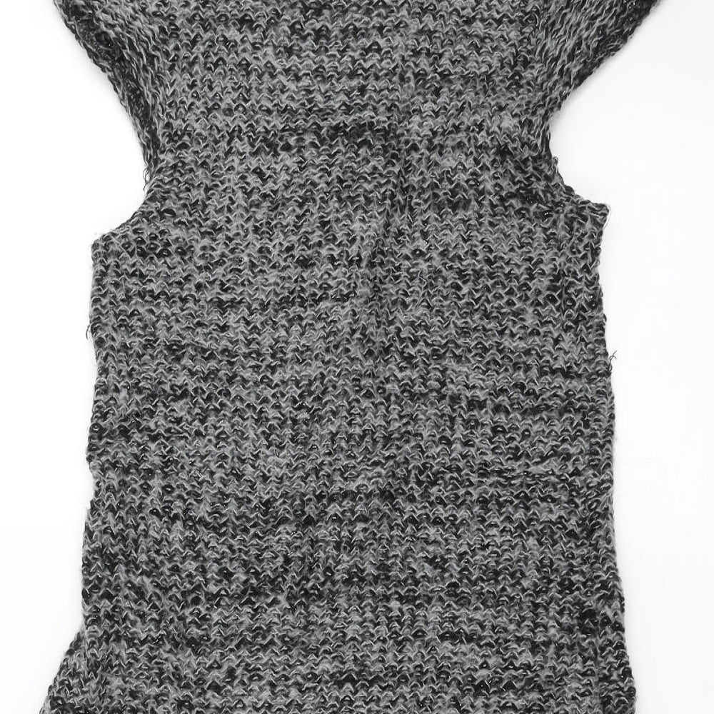 BAY Womens Grey Knit Pullover Jumper Size S