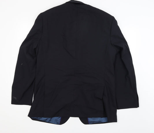 Flintoff Mens Blue Jacket Blazer Size L