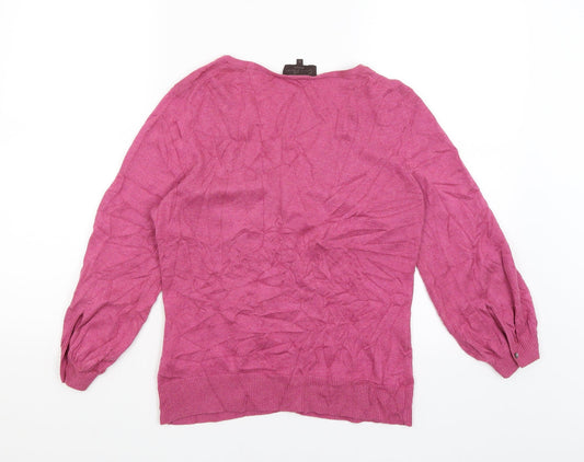 Great Plains Womens Pink Cardigan Jumper Size S