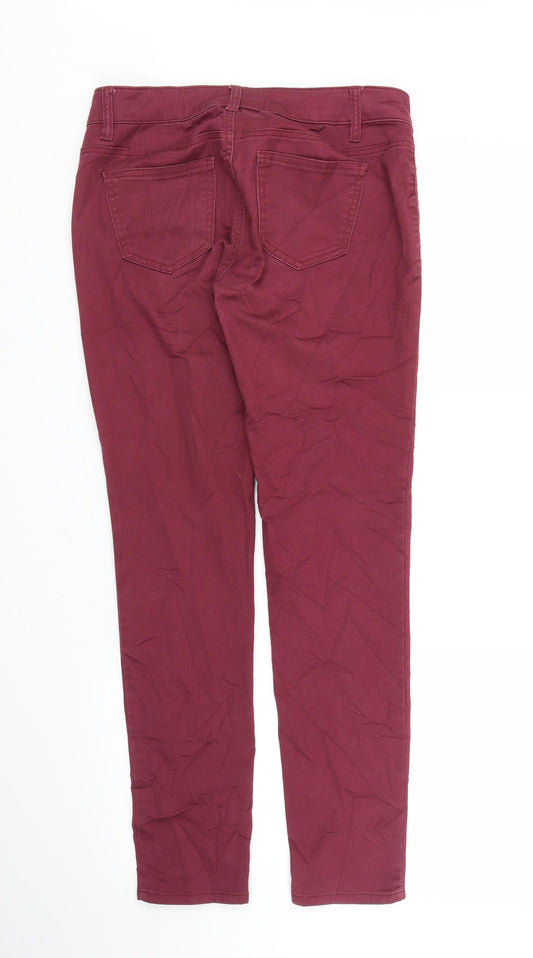 Love Fire Womens Purple Chino Trousers Size S L26 in