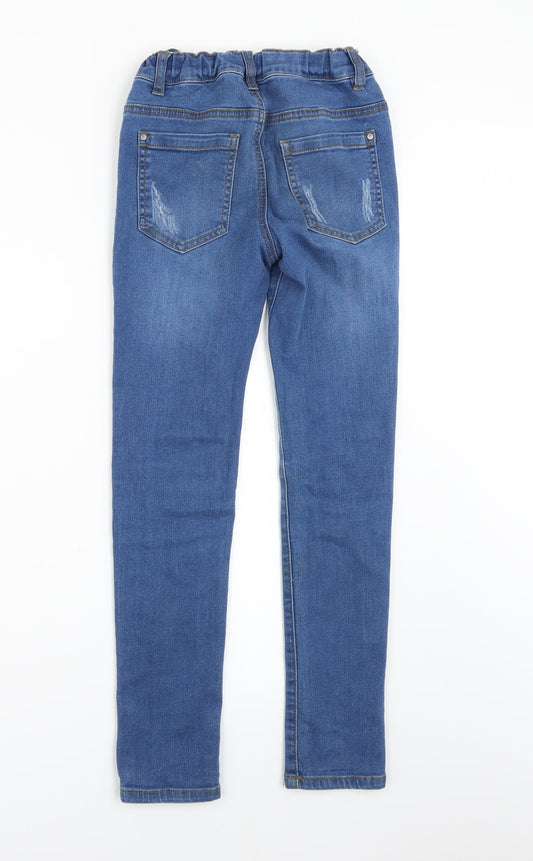 POP Girls Blue Denim Skinny Jeans Size 10 Years