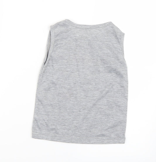 Preworn Boys Grey Pullover Tank Size 12 Years