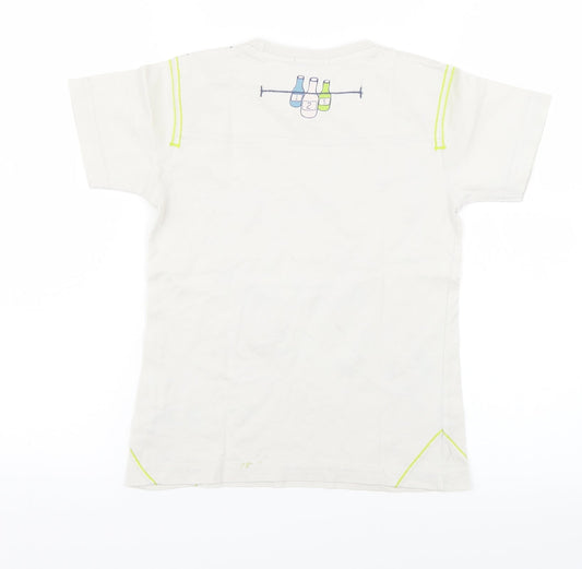 Dpam Boys White Basic Polo Size 6 Years
