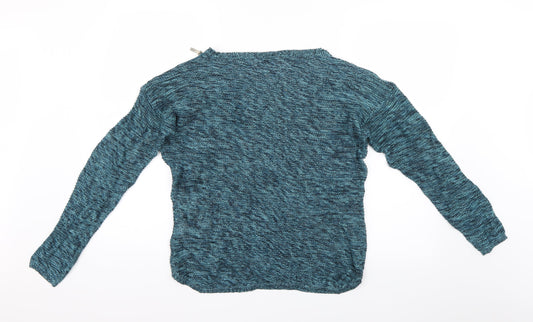 fransa Womens Blue Basic Blouse Size M