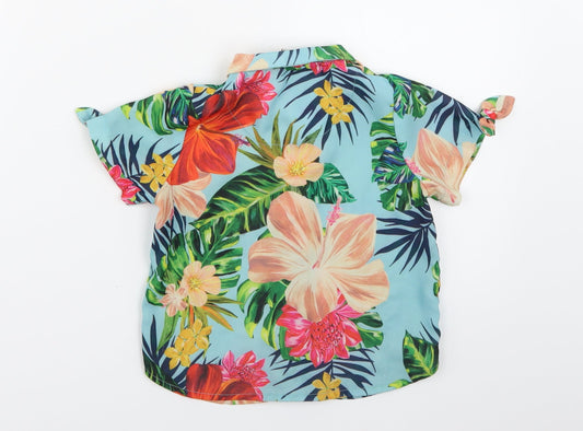 River Island Girls Multicoloured Floral Basic Button-Up Size 18-24 Months