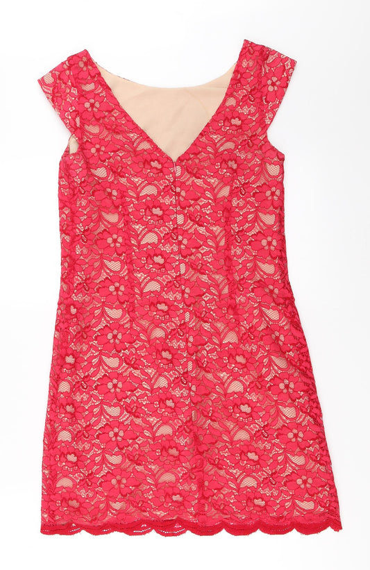 Oasis Womens Pink Mini Size 8