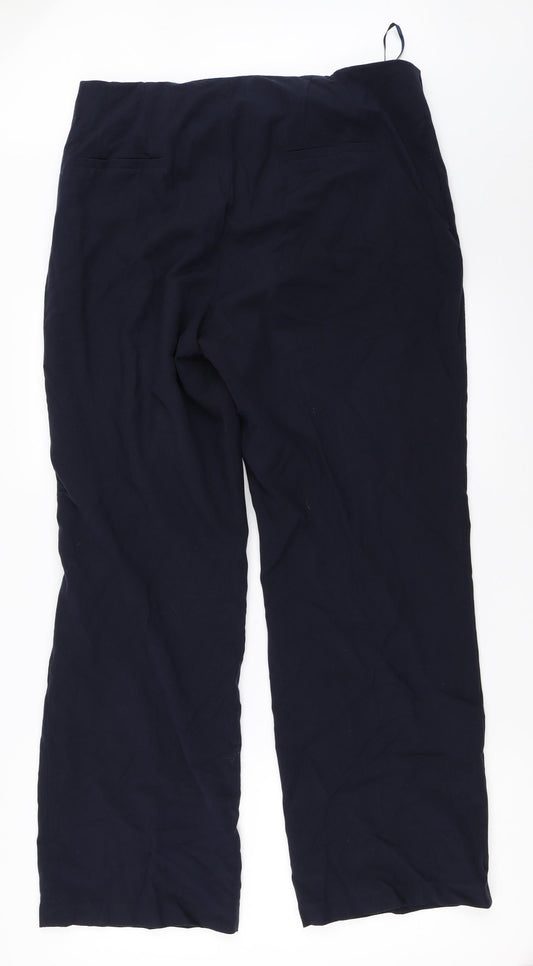 Debenhams Womens Blue Trousers Size 34 in L30 in