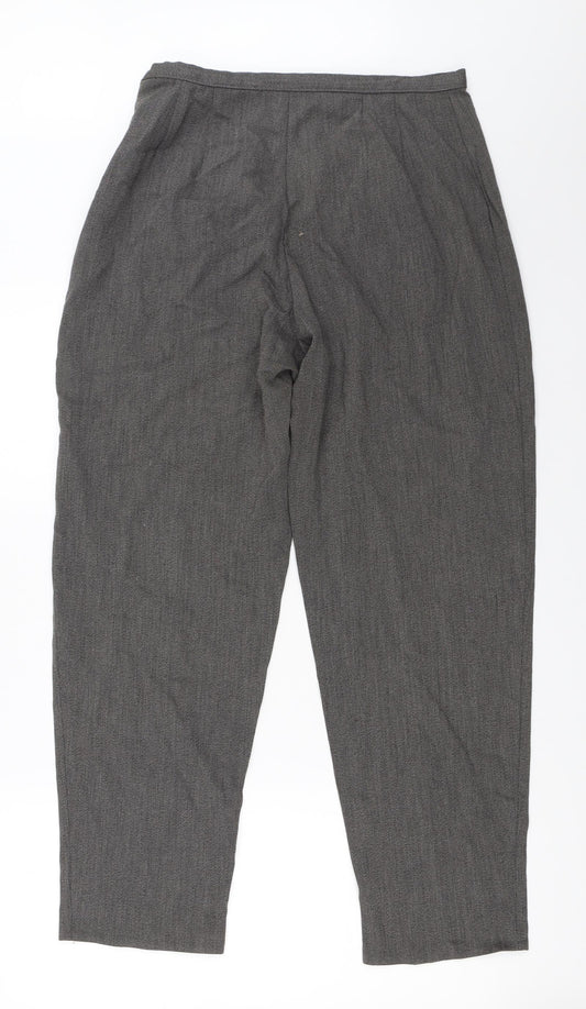 BHS Womens Grey Trousers Size 14 L28 in