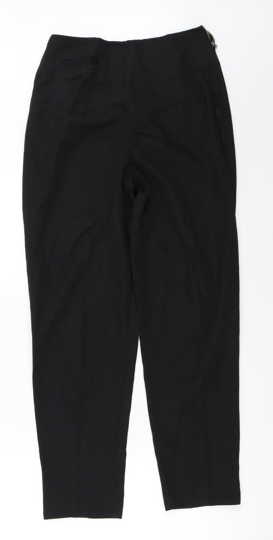 Next Too Womens Black Trousers Size 10 L27.5 in
