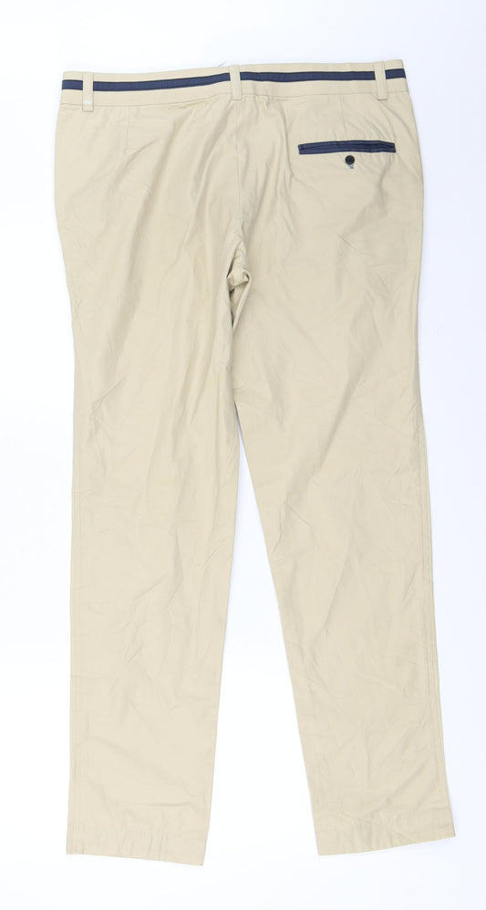 TwentySecond Womens Beige Chino Trousers Size XL L30.5 in