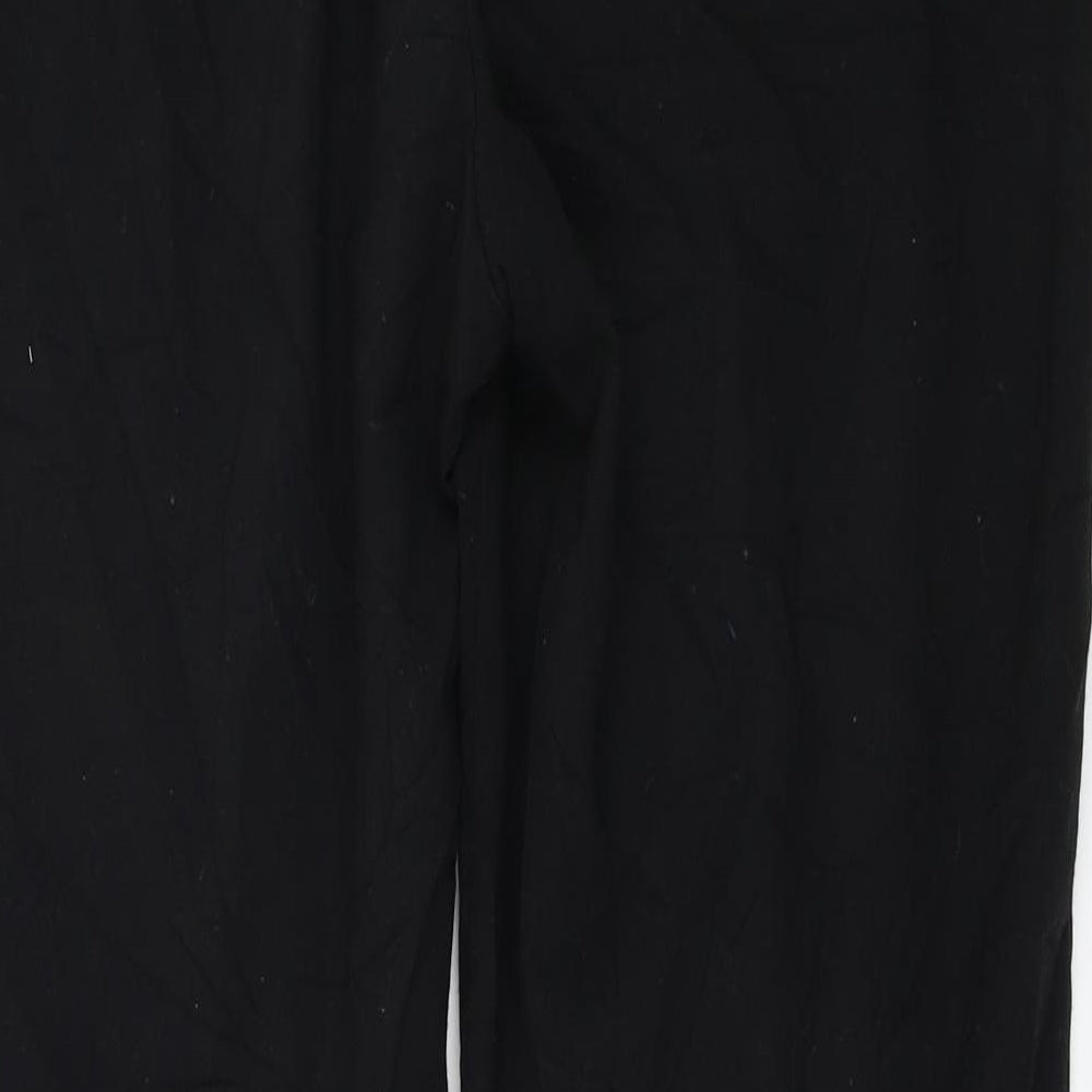 Marks and Spencer Womens Black Trousers Size 12 L26 in