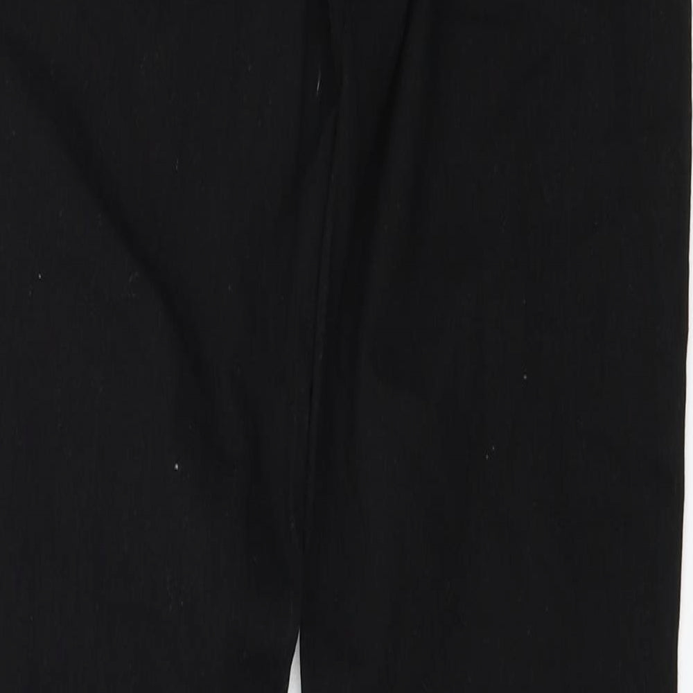 Brand and care label for denim co women’s black skinny jeans, size UK 12, 26-inch leg