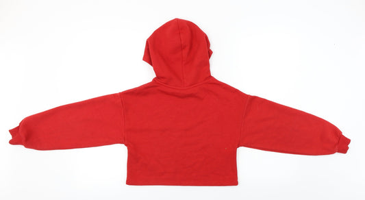 Candy Womens Red Pullover Hoodie Size 10