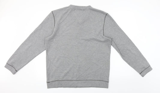Lincoln Mens Grey Pullover Jumper Size L