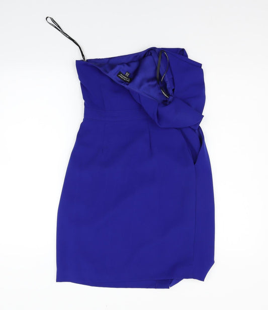 Warehouse Womens Blue A-Line Size 8