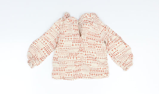 Marks and Spencer Girls Beige Pullover Jumper Size 12-18 Months