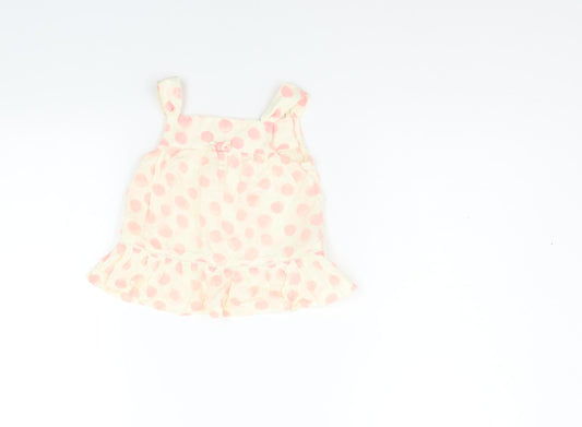 FRED & FLO Girls Beige Geometric A-Line Size 12-18 Months
