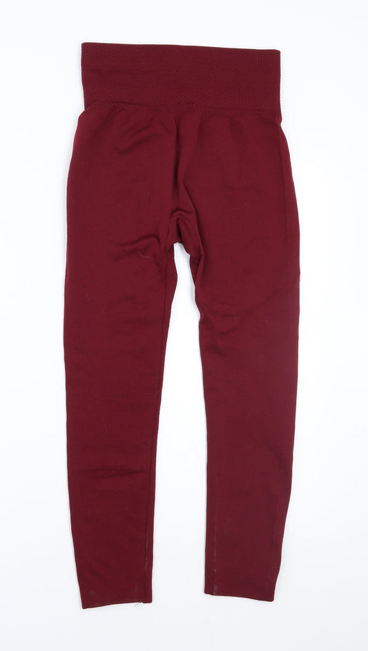 Satina Womens Red Jegging Leggings Size S L23 in