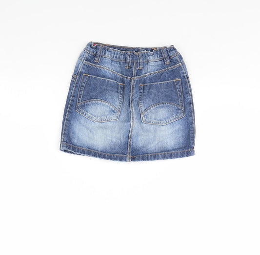 Nutmeg Girls Blue Denim Mini Skirt Size 7 Years