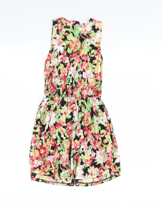 Apricot Womens Black Floral Mini Size S
