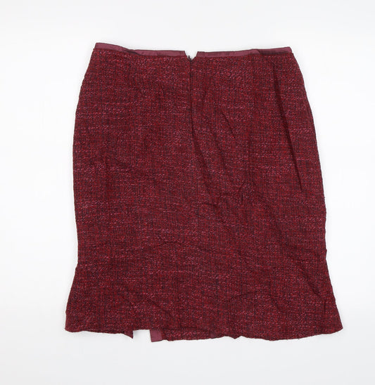 Quin and Donnelly Womens Red Straight & Pencil Skirt Size 12