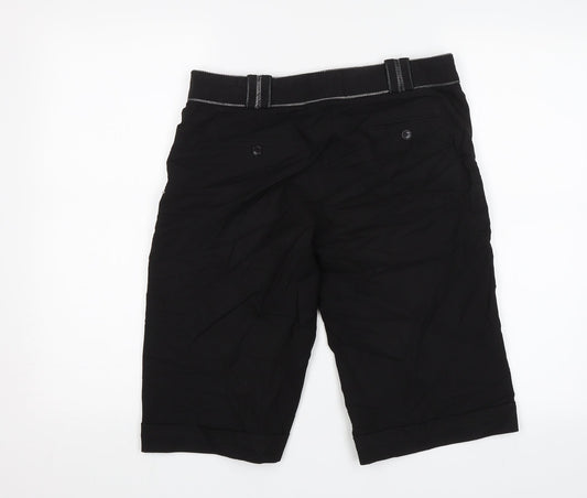 Caroll Womens Black Chino Shorts Size 30 in