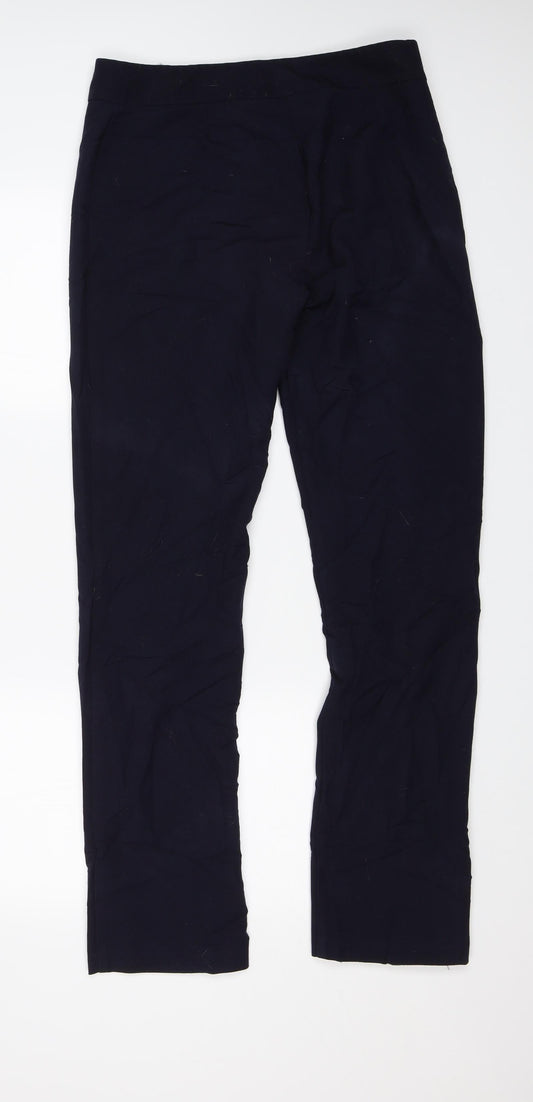 M&S Womens Blue Dress Pants Trousers Size 12 L30 in