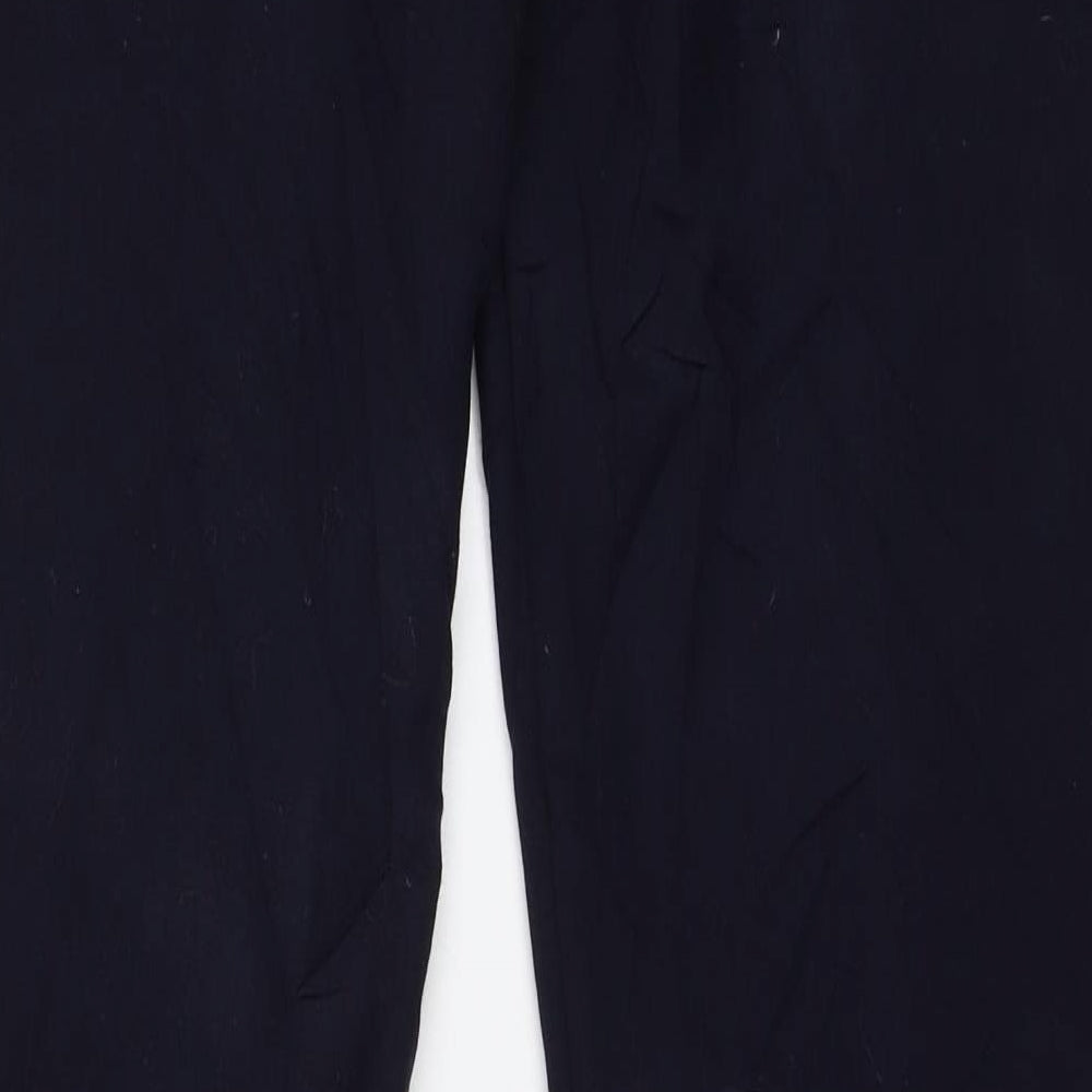 M&S Womens Blue Dress Pants Trousers Size 12 L30 in