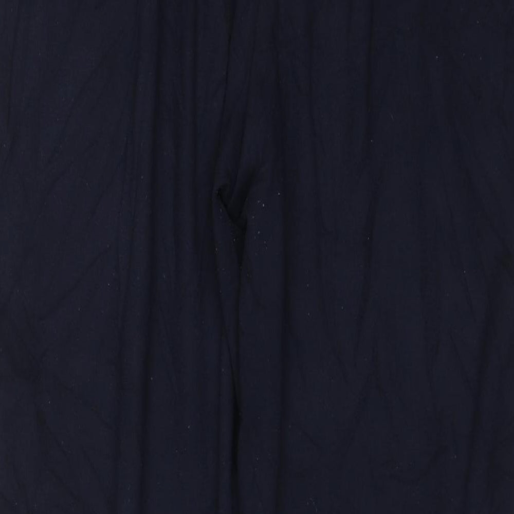 M&S Womens Blue Trousers Size 16 L25 in