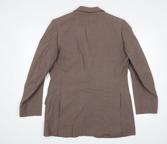 Thomas Davis Mens Brown Jacket Blazer Size 38