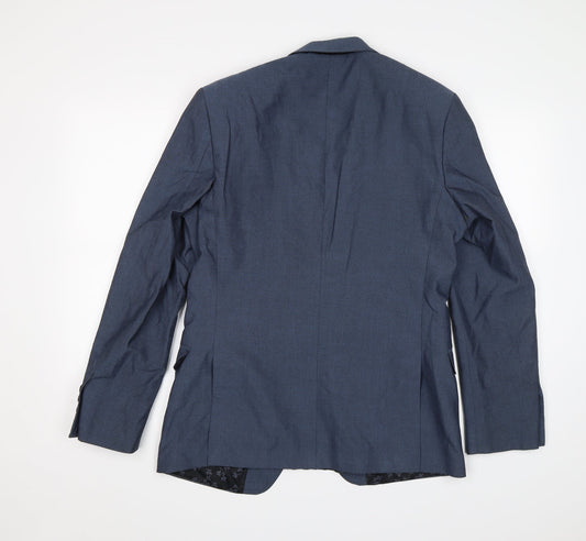 limehaus Mens Blue Jacket Blazer Size 38