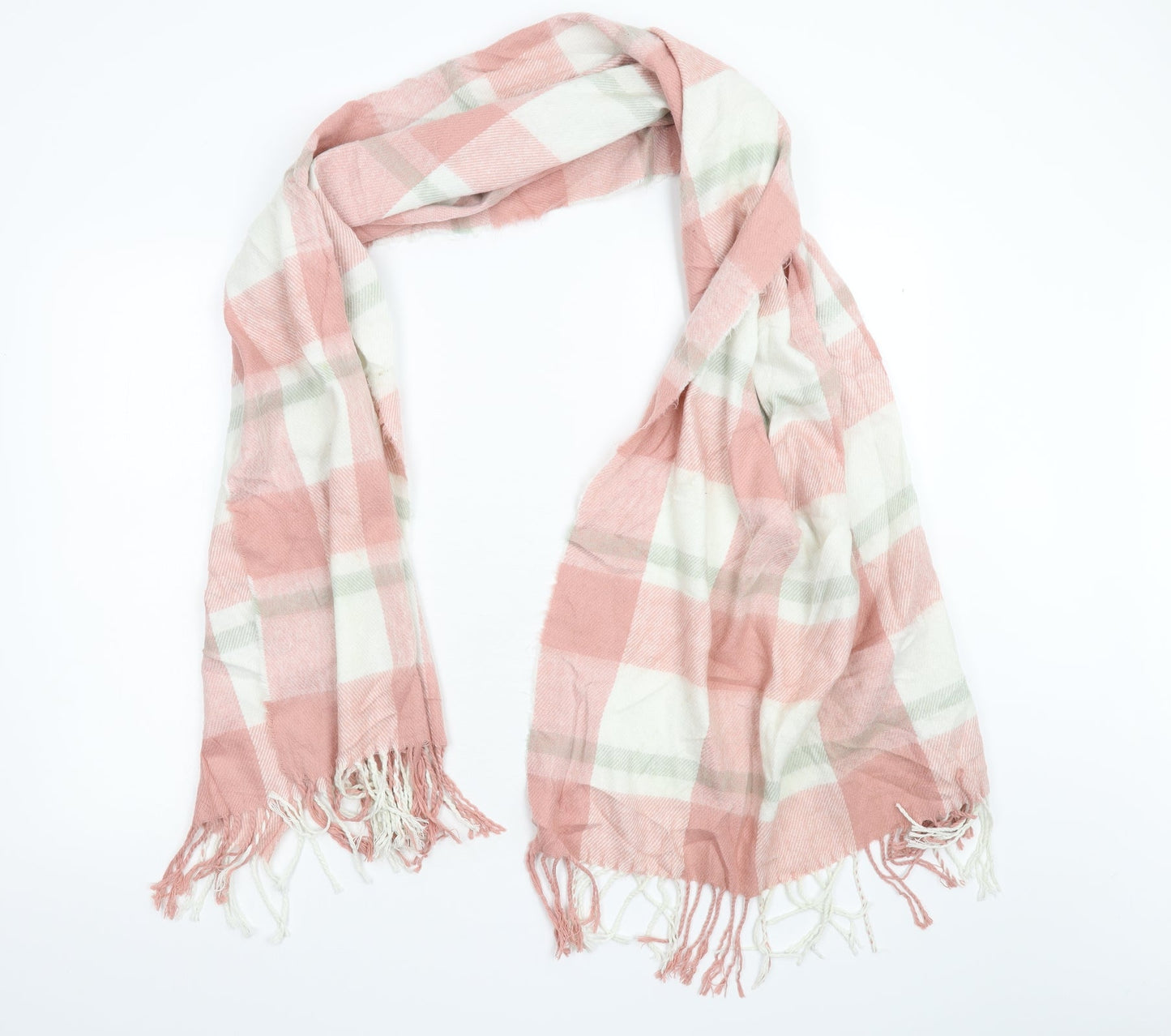 Primark Womens Pink Check Scarf