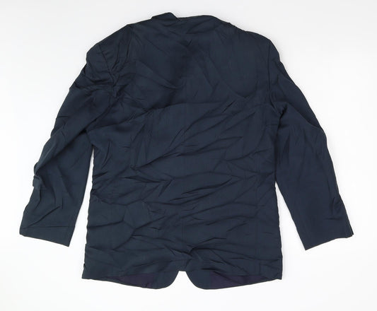 David Moss Mens Blue Jacket Blazer Size 44