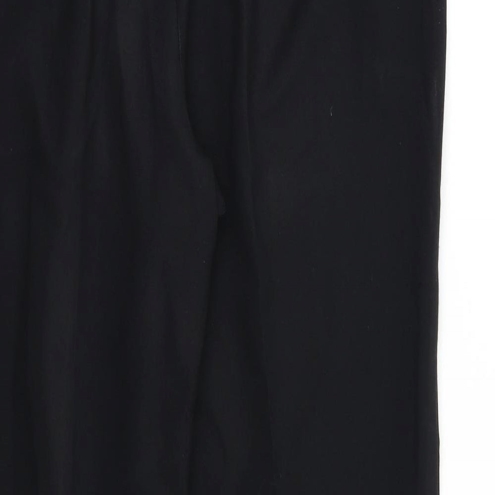 M&S Womens Black Dress Pants Trousers Size 16 L21 in