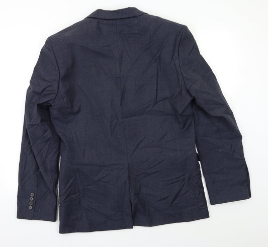 Cedar Wood State Mens Blue Jacket Blazer Size 40