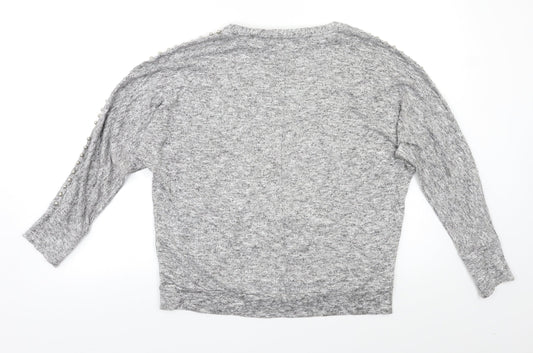 Dorothy Perkins Womens Grey Pullover Jumper Size 14
