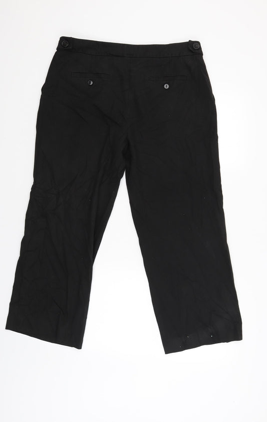NEXT Womens Black Trouser Suit Suit Trousers Size 14 L25 in