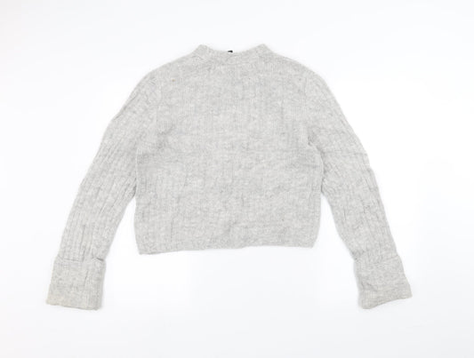 H&M Womens Grey Pullover Jumper Size S