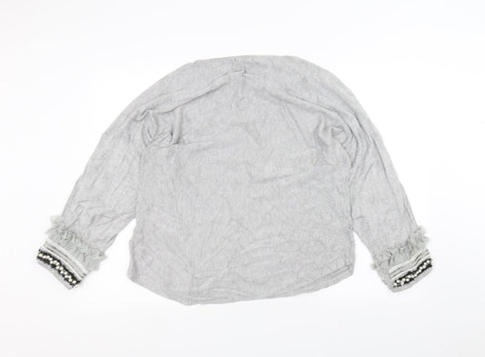 Millenium Womens Grey Pullover Jumper One Size