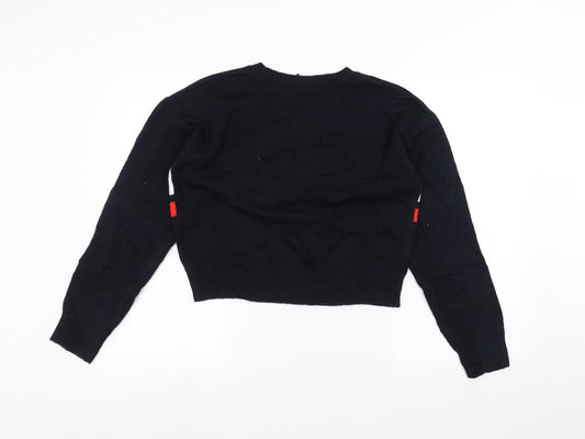 H&M Womens Blue Pullover Jumper Size XS