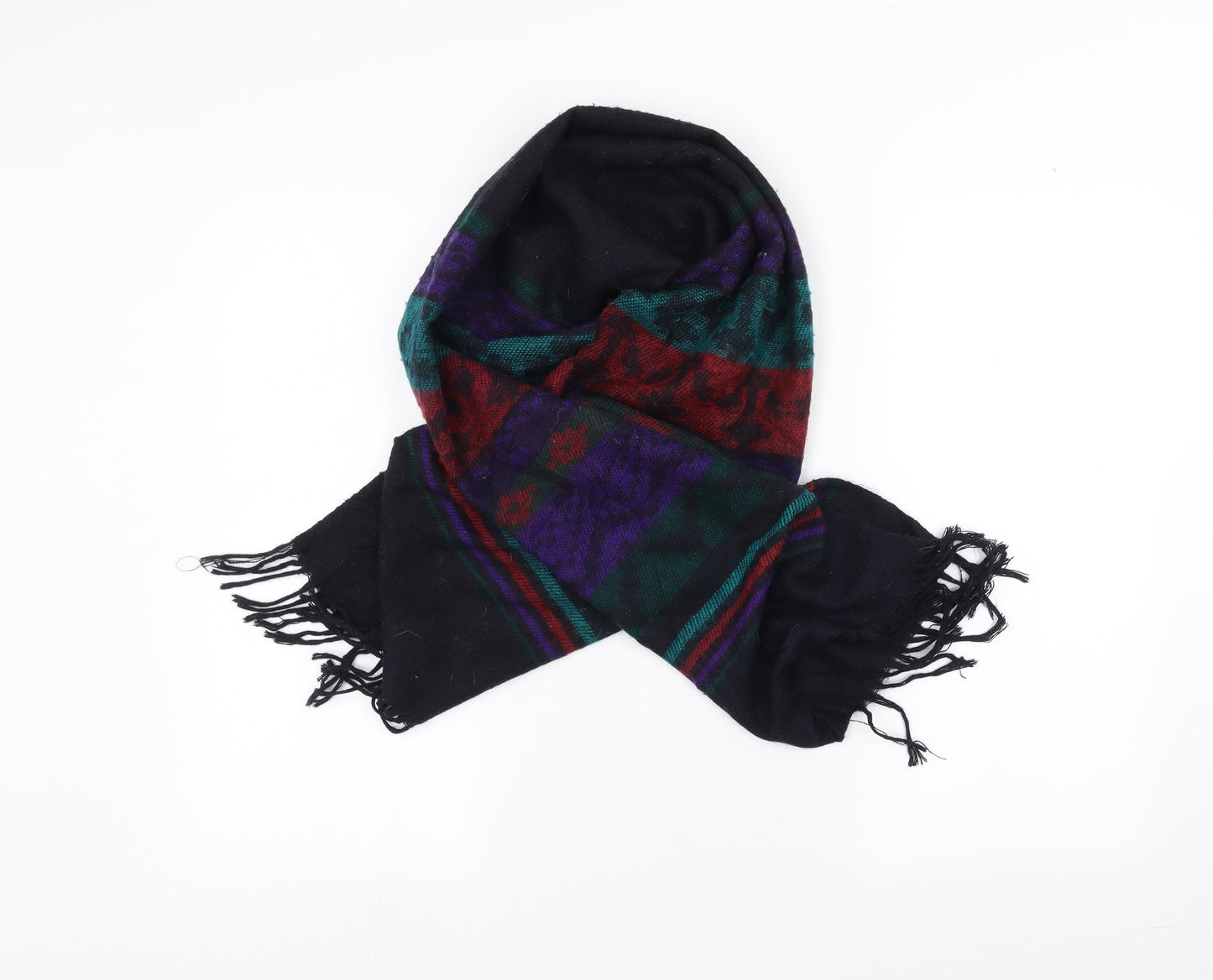 Preworn Womens Black Scarf