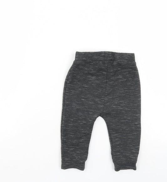 Disney Boys Black Sweatpants Trousers Size 6-9 Months