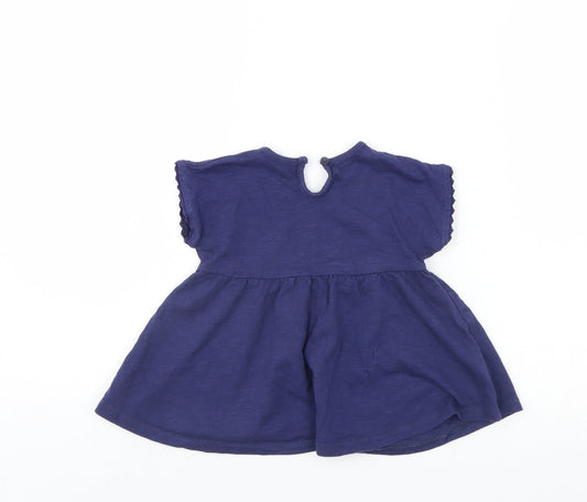 George Girls Blue A-Line Size 9-12 Months