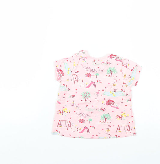 Nutmeg Girls Pink T-Shirt Dress Size 9-12 Months