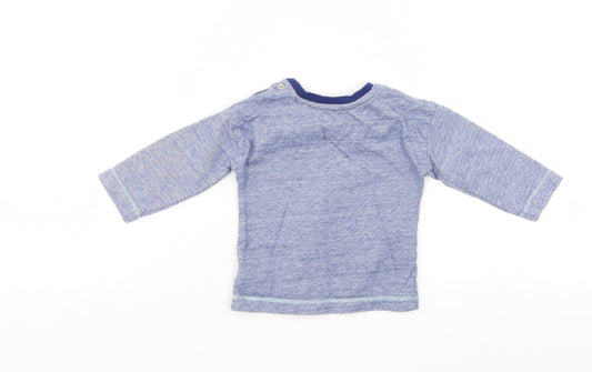 Mini Club Boys Blue Pullover Jumper Size 6-9 Months