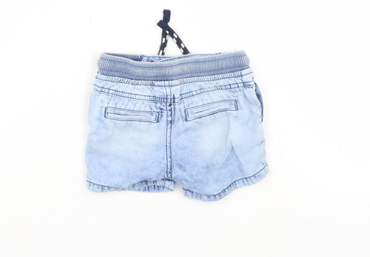 F&F Boys Blue Denim Cropped Jeans Size 3-6 Months