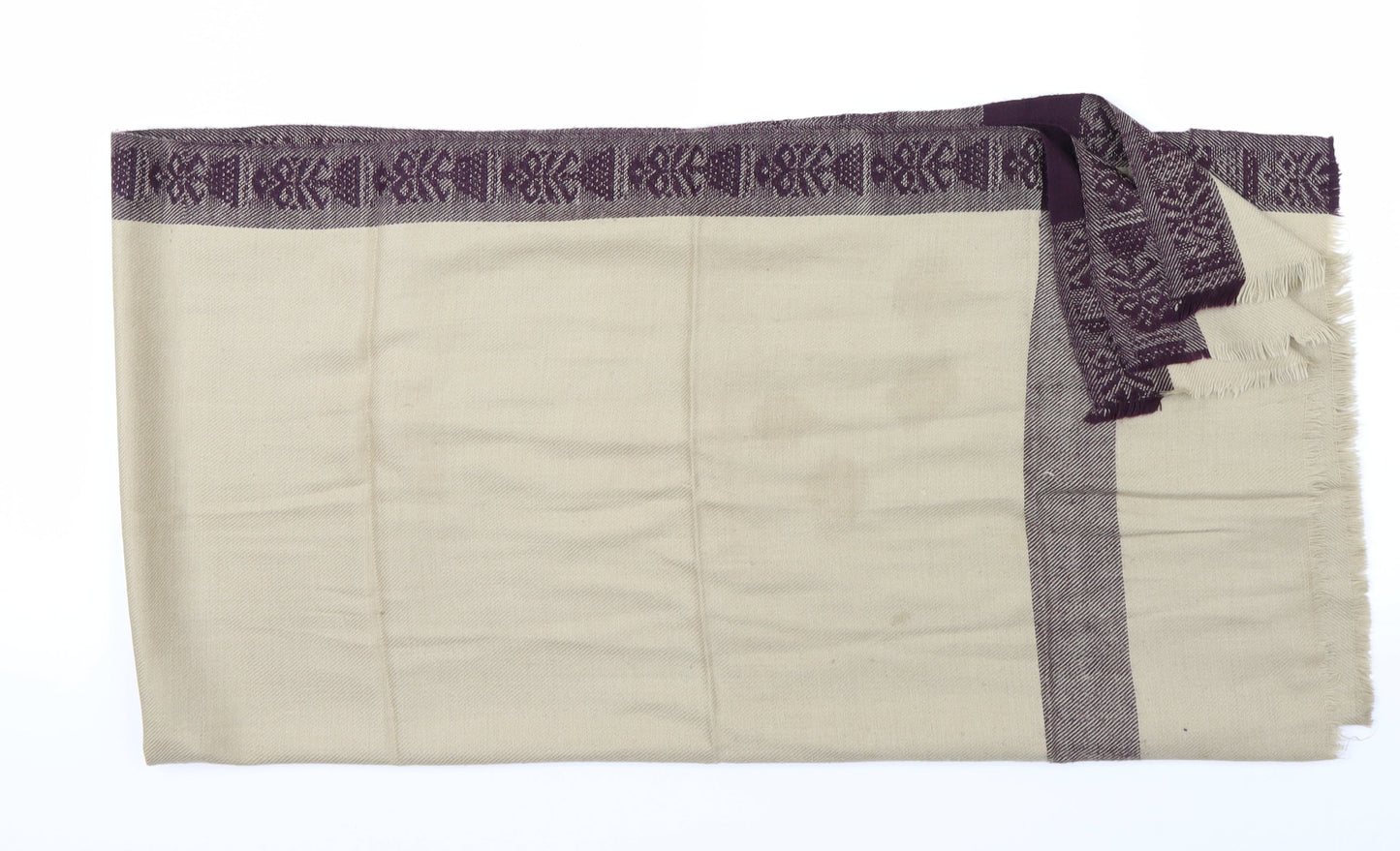 Preworn Brown Striped Scarf