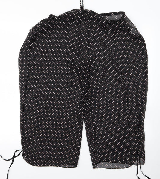 dorohy perkins Womens Black Polka Dot Bloomer Trousers Size 16 L20 in